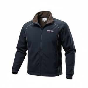 Envoy Men’s Navy Lightweight Jacket with Contrast Piping
